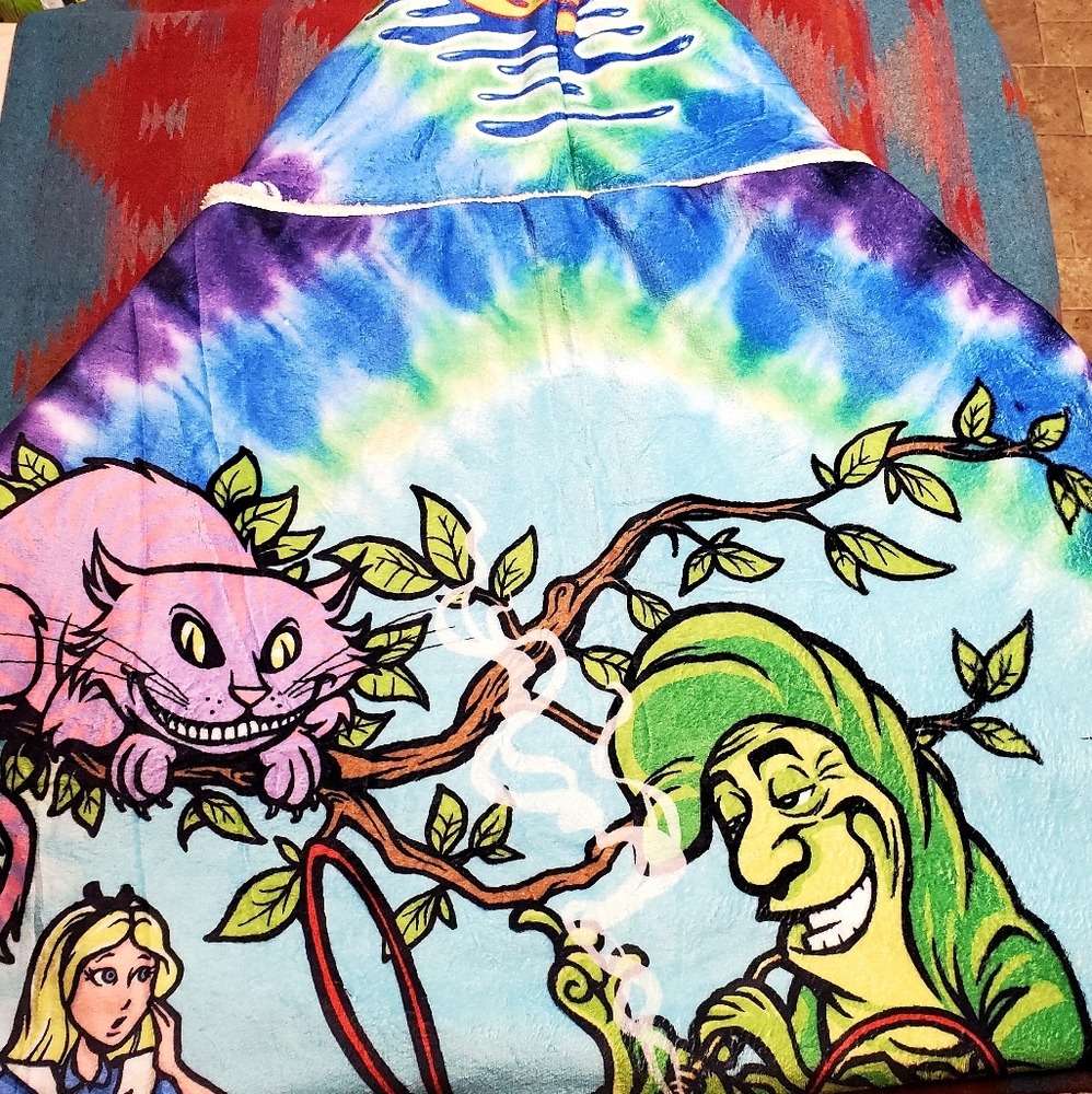 Alice in Wonderland Tie Dye Fleece